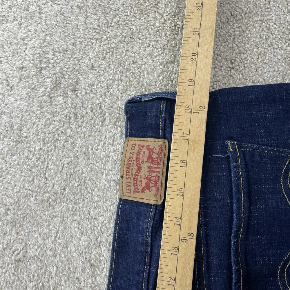 Levis Classic Bootcut Women Jeans Size 16W Blue Dark Wash 30